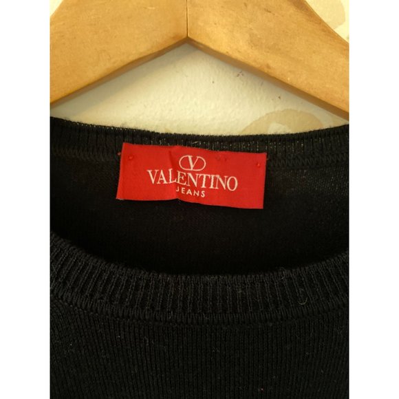 Mens Size 56 Valentino Jeans Black Sweater - Picture 2 of 4